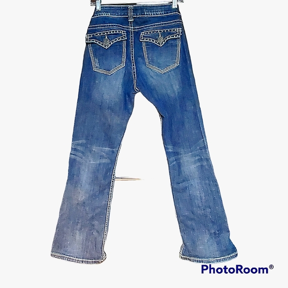 Stetson ladies jeans sz. 10 rodeo western boot cut, 30" Inseam - Picture 2 of 6